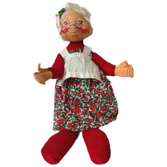 Annalee Doll 1968 Christmas 18” Mrs Claus Mobilitee Vintage - Picture 2 of 6